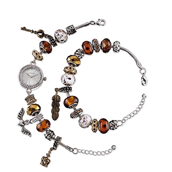 Safari bracelet watch set by Lenox